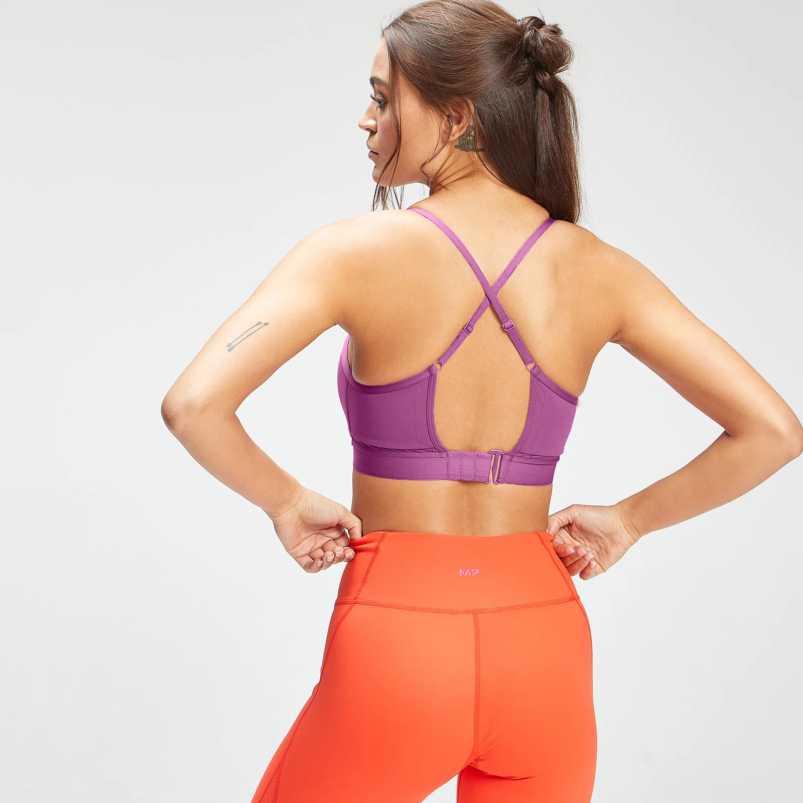 Sujetador deportivo de tirantes Power Ultra para mujer de MP - Violeta - XXS Imagen 1