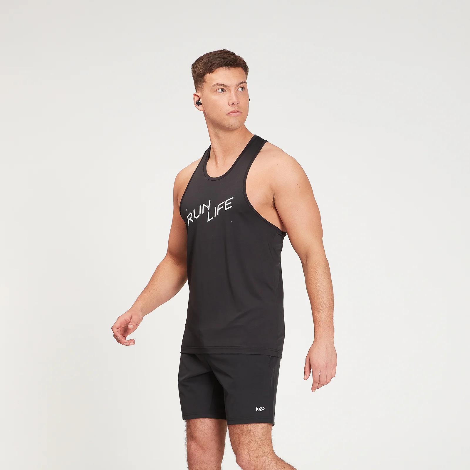 Camiseta de tirantes de running gráfica para hombre de MP - Negro - XXS Imagen 1