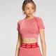 Camiseta corta de manga corta Curve para mujer de MP - Rojo