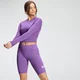 Camiseta corta de entrenamiento de manga larga Essentials Dry-Tech para mujer de MP - Lila intenso