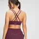 Sujetador deportivo de entrenamiento Essentials Control para mujer de MP - Pardo rojizo