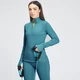 Camiseta con cremallera de 1/4 Power para mujer de MP - Azul marino