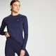 Camiseta de entrenamiento de manga larga y corte ajustado Essentials para mujer de MP - Azul marino