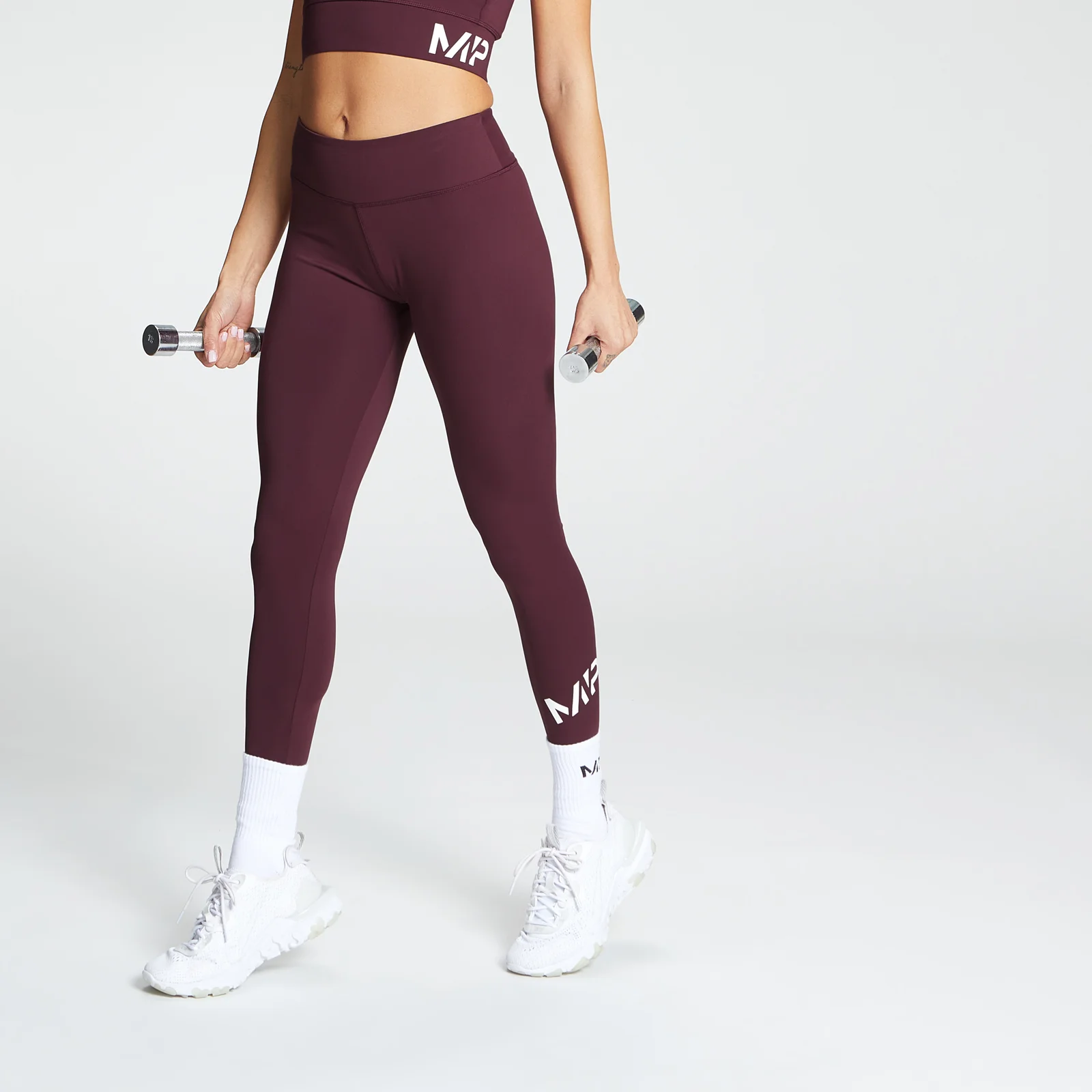 Mallas de entrenamiento Essentials para mujer de MP - Pardo rojizo - XXS Imagen 1