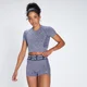 Camiseta corta de manga corta Curve para mujer de MP - Azul galaxia