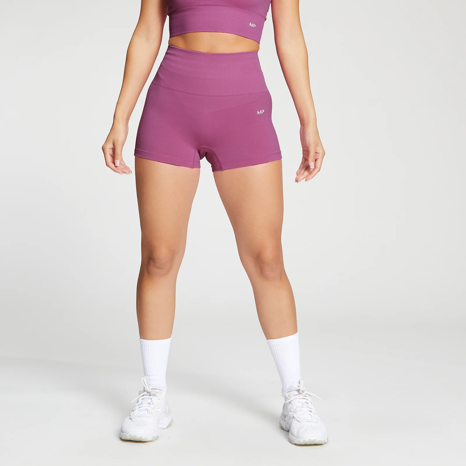 Pantalón supercorto sin costuras Shape para mujer de MP - Violeta - XXS Imagen 1
