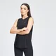 Camiseta de entrenamiento sin mangas con sisas caídas Essentials para mujer de MP - Negro