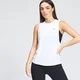 Camiseta de tirantes de entrenamiento con sisas caídas Essentials para mujer de MP - Blanco