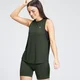 Camiseta de tirantes de entrenamiento con sisas caídas Essentials para mujer de MP - Verde oscuro