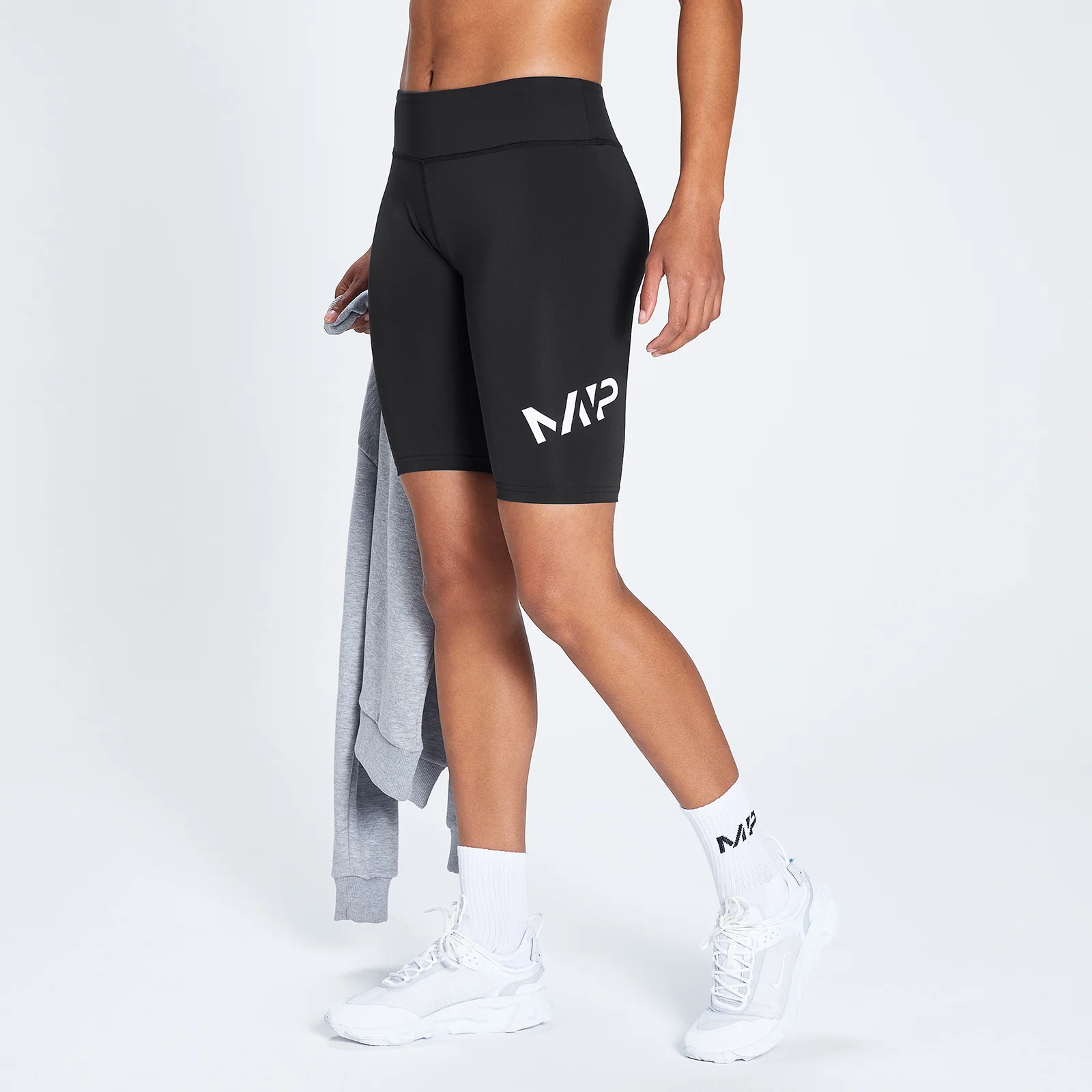 Pantalón de ciclismo de entrenamiento por encima de la rodilla para mujer de MP - Negro - XXS Imagen 1