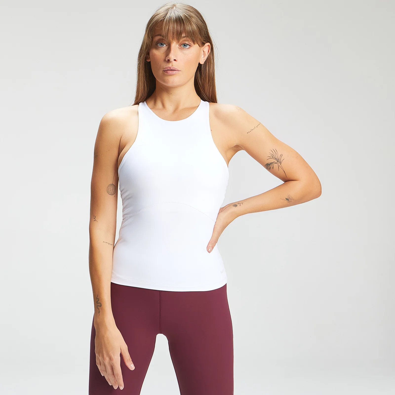 Camiseta de tirantes ultraceñida Power para mujer de MP - Blanco - XXS Imagen 1