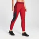 Mallas con bloques de color Engage para mujer de MP - Rojo/Vino