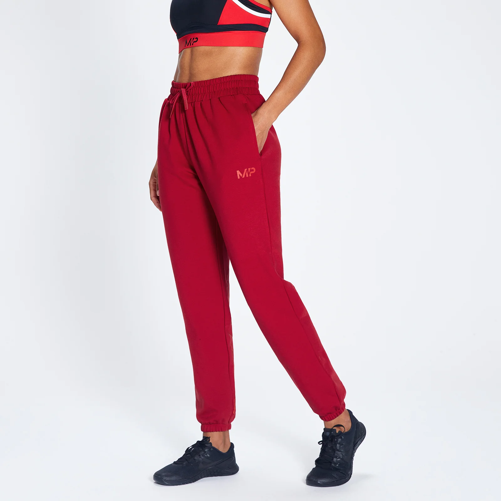 MP Women's Engage Bold Graphic Joggers - Wine/Black - XXS Imagen 1