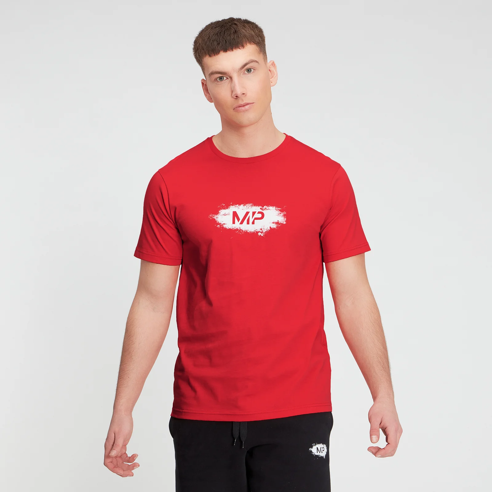 Camiseta gráfica con estampado de tiza para hombre de MP - Rojo - XXS Imagen 1