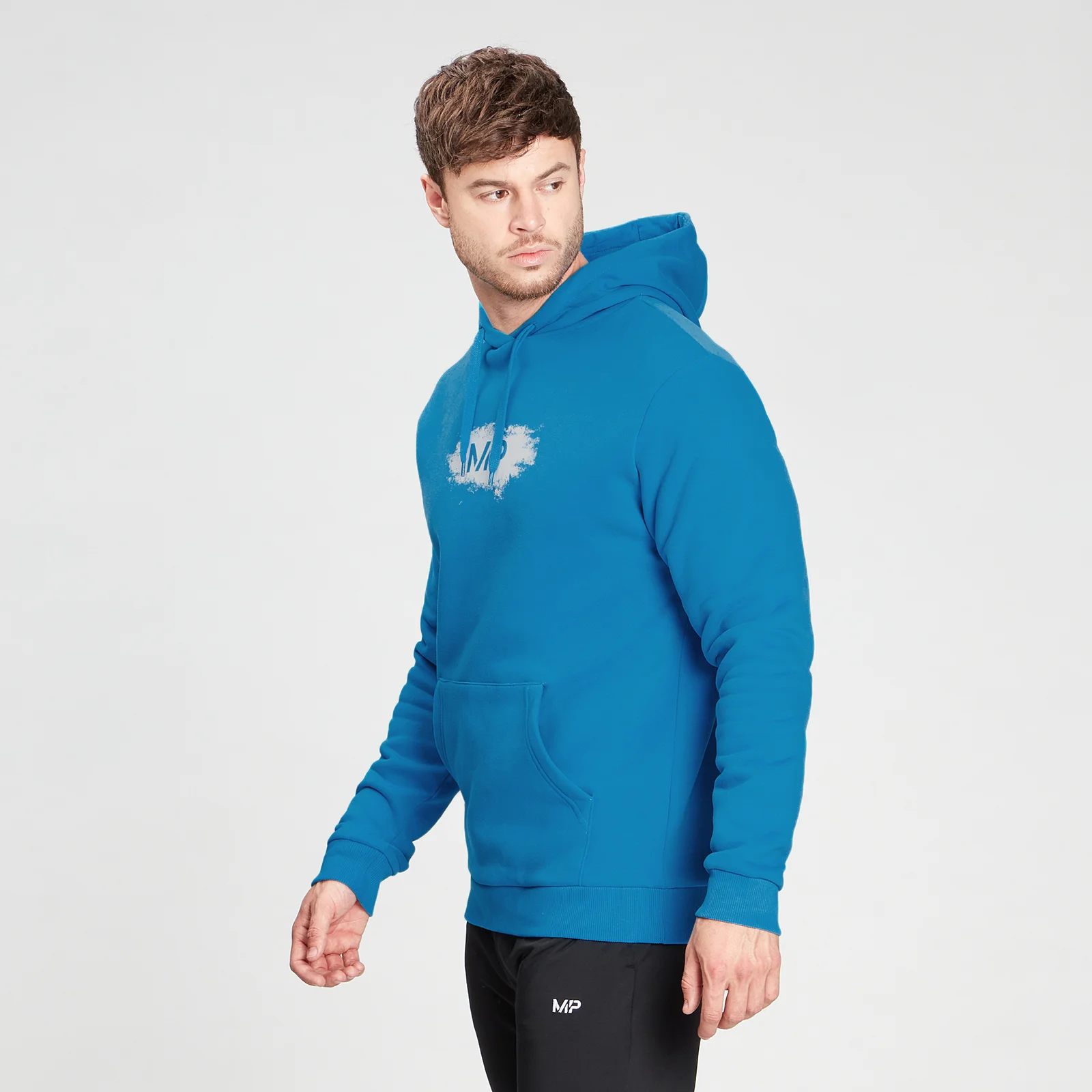 MP Men's Chalk Graphic Hoodie - Aqua - XXS Imagen 1
