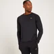 Camiseta de manga larga de entrenamiento con detalle gráfico Linear Mark para hombre de MP - Negro