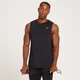 Camiseta sin mangas de entrenamiento con detalle gráfico Linear Mark para hombre de MP - Negro