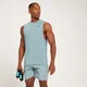 Camiseta sin mangas de entrenamiento con detalle gráfico Linear Mark para hombre de MP - Azul hielo