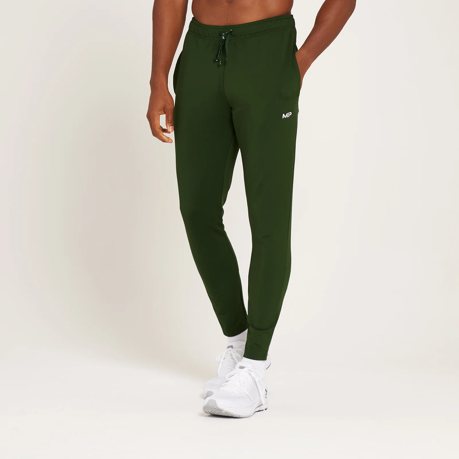 Joggers de entrenamiento con detalle gráfico Linear Mark para hombre de MP - Verde oscuro - XXS Imagen 1