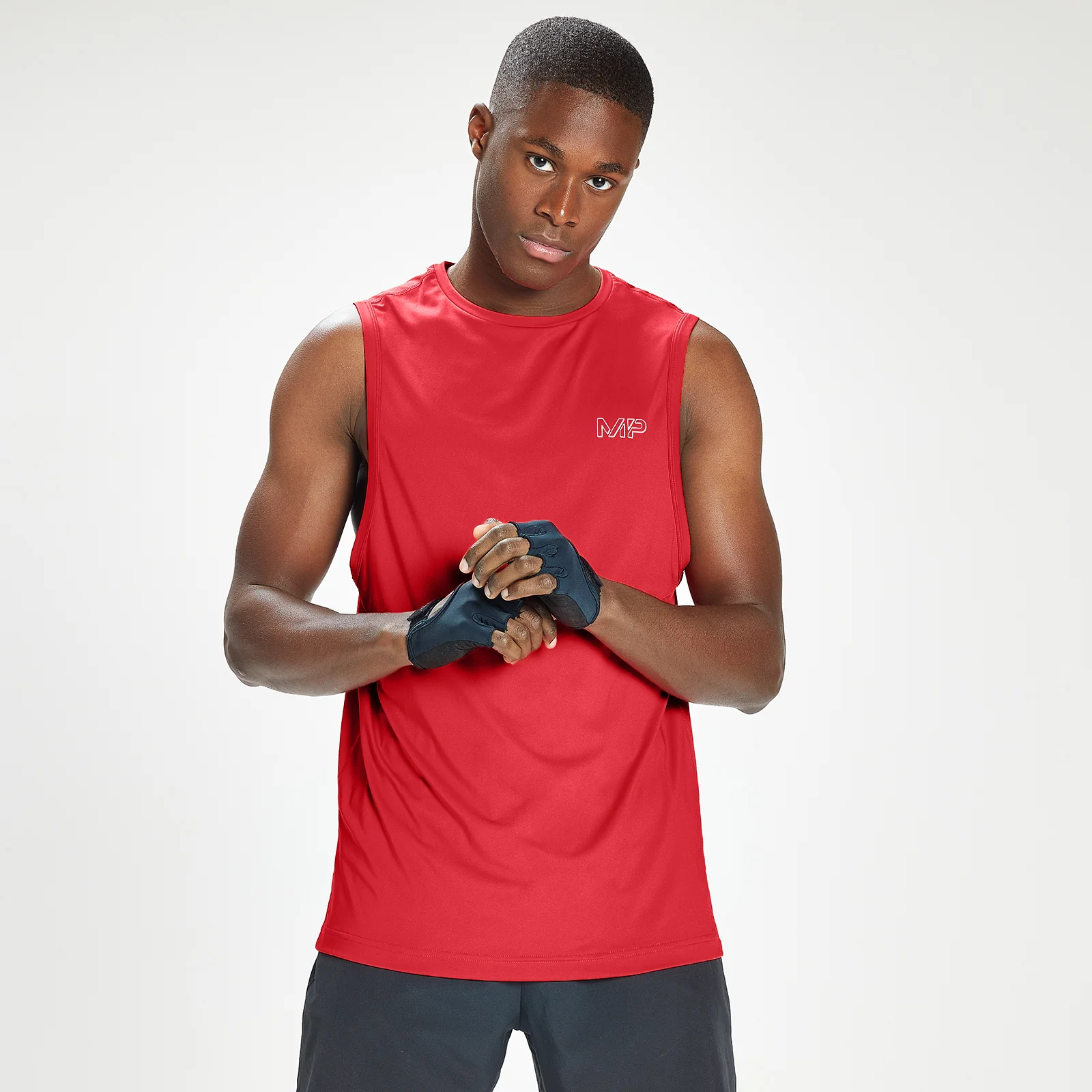 Camiseta de tirantes de entrenamiento con detalle gráfico Infinity Mark para hombre de MP - Rojo - XXS Imagen 1