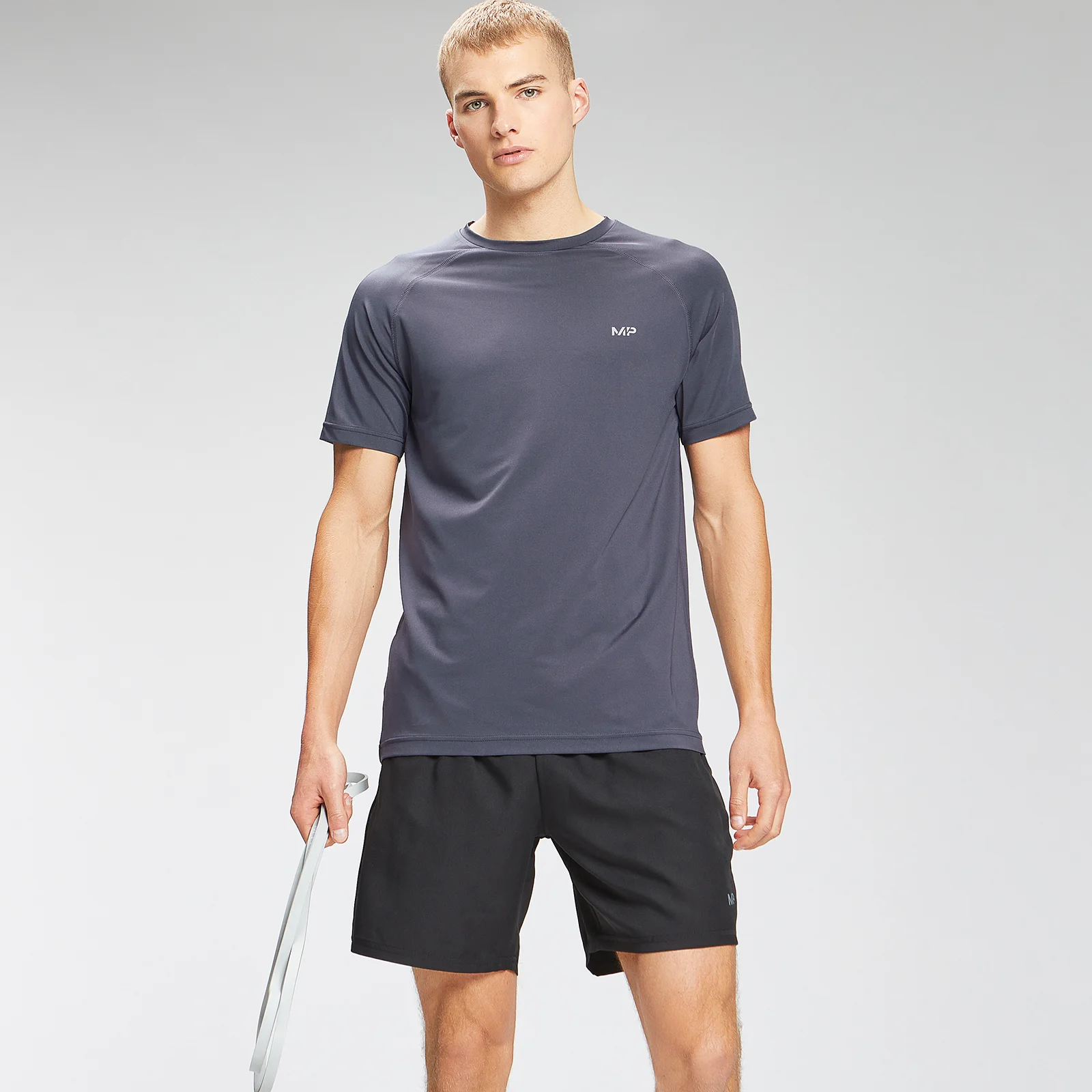 MP Men's Repeat Graphic Training Short Sleeve T-Shirt - Graphite - XXS Imagen 1