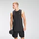 Camiseta sin mangas de entrenamiento con detalle gráfico repetido para hombre de MP - Negro