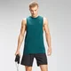 Camiseta sin mangas de entrenamiento con detalle gráfico repetido para hombre de MP - Verde azulado intenso
