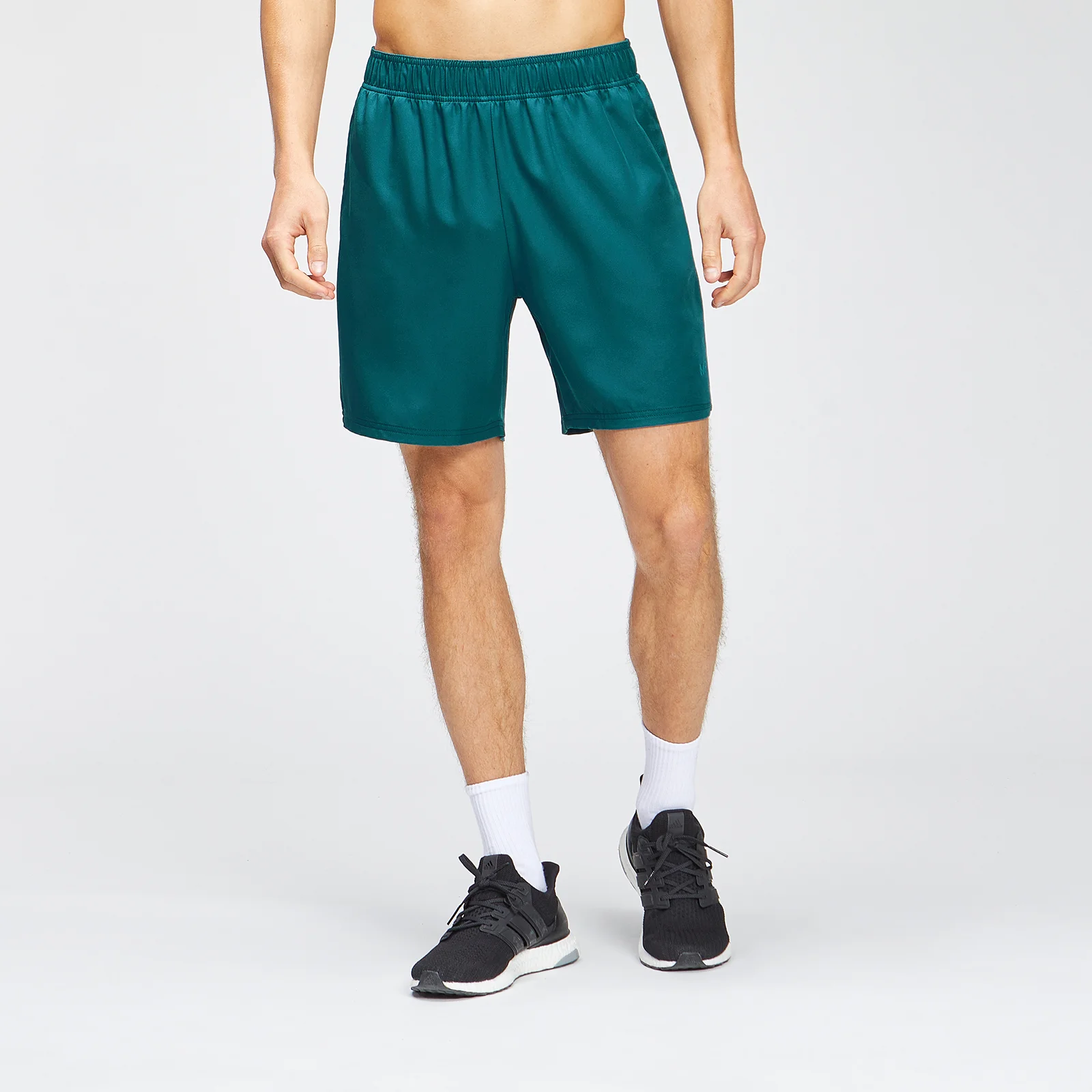 Pantalón corto de entrenamiento con detalle gráfico repetido para hombre de MP - Verde azulado intenso - XXS Imagen 1