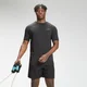 Camiseta de entrenamiento de manga corta con estampado de marca repetido para hombre de MP - Negro