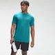 Camiseta de entrenamiento de manga corta con estampado de marca repetido para hombre de MP - Verde azulado