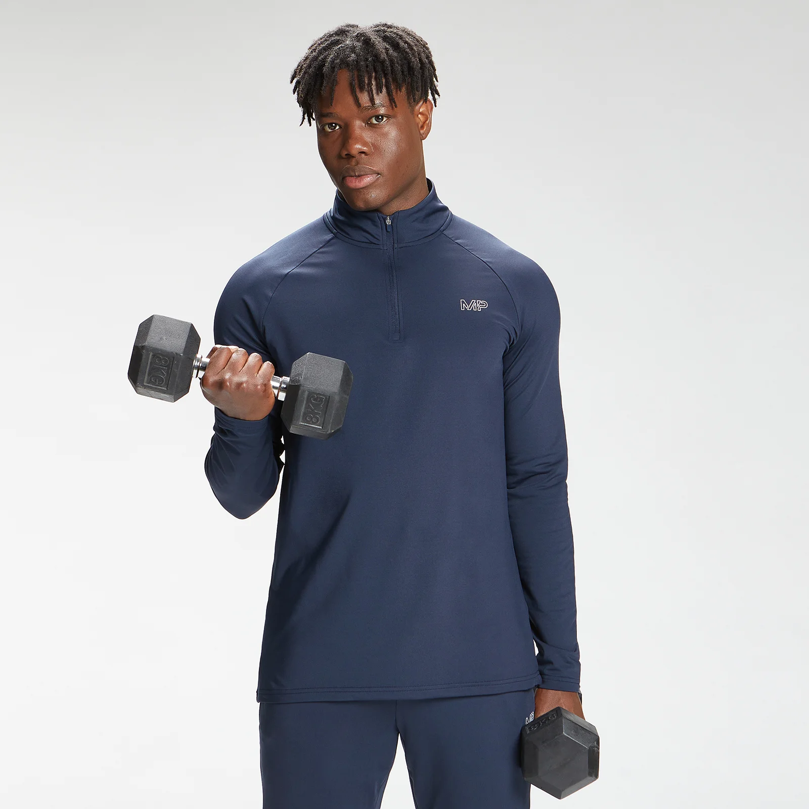 MP Men's Repeat Mark Graphic Training 1/4 Zip - Petrol Blue - XXS Imagen 1