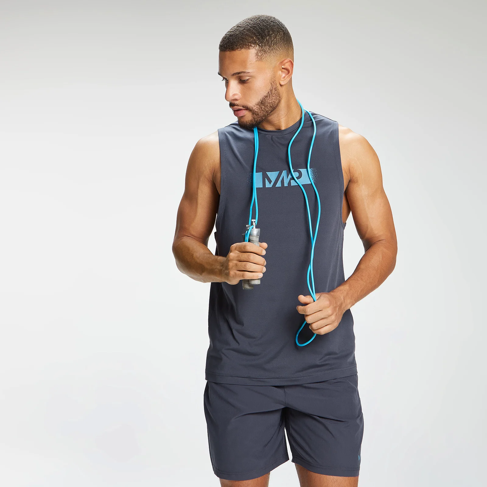 Camiseta de tirantes de entrenamiento con estampado de grafiti para hombre de MP - Grafito - XXS Imagen 1