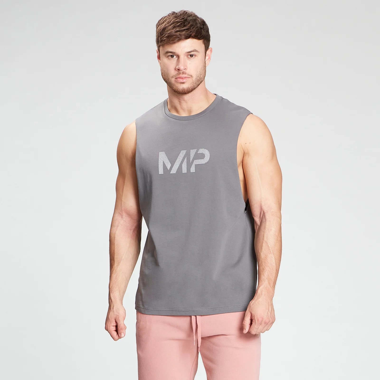 MP Men's Gradient Line Graphic Tank Top - Carbon - XXS Imagen 1