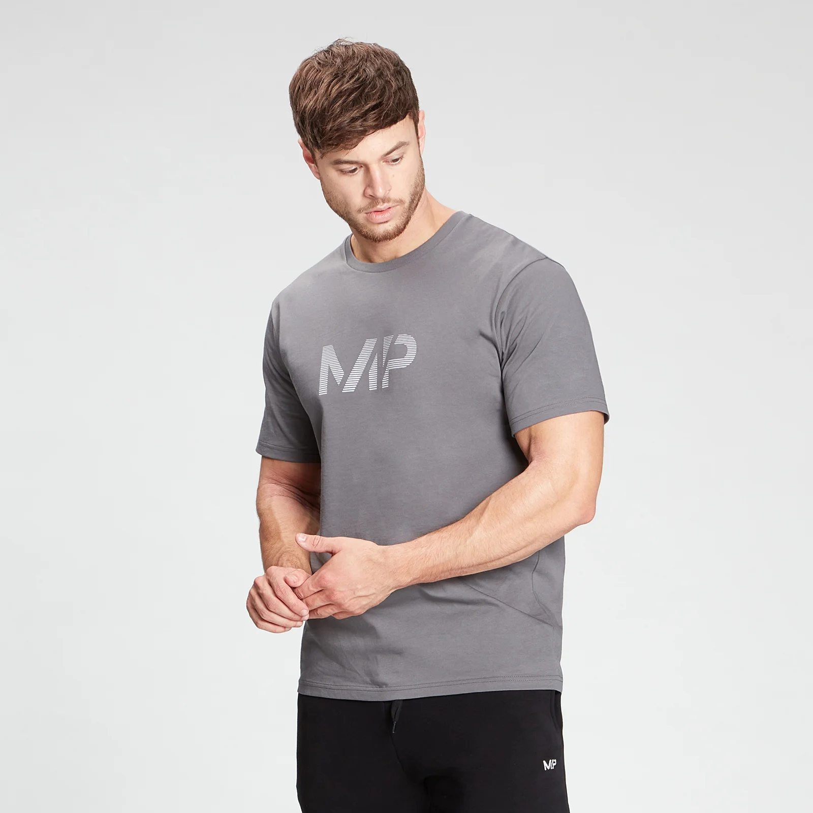 MP Men's Gradient Line Graphic Short Sleeve T-Shirt - Carbon - XXS Imagen 1