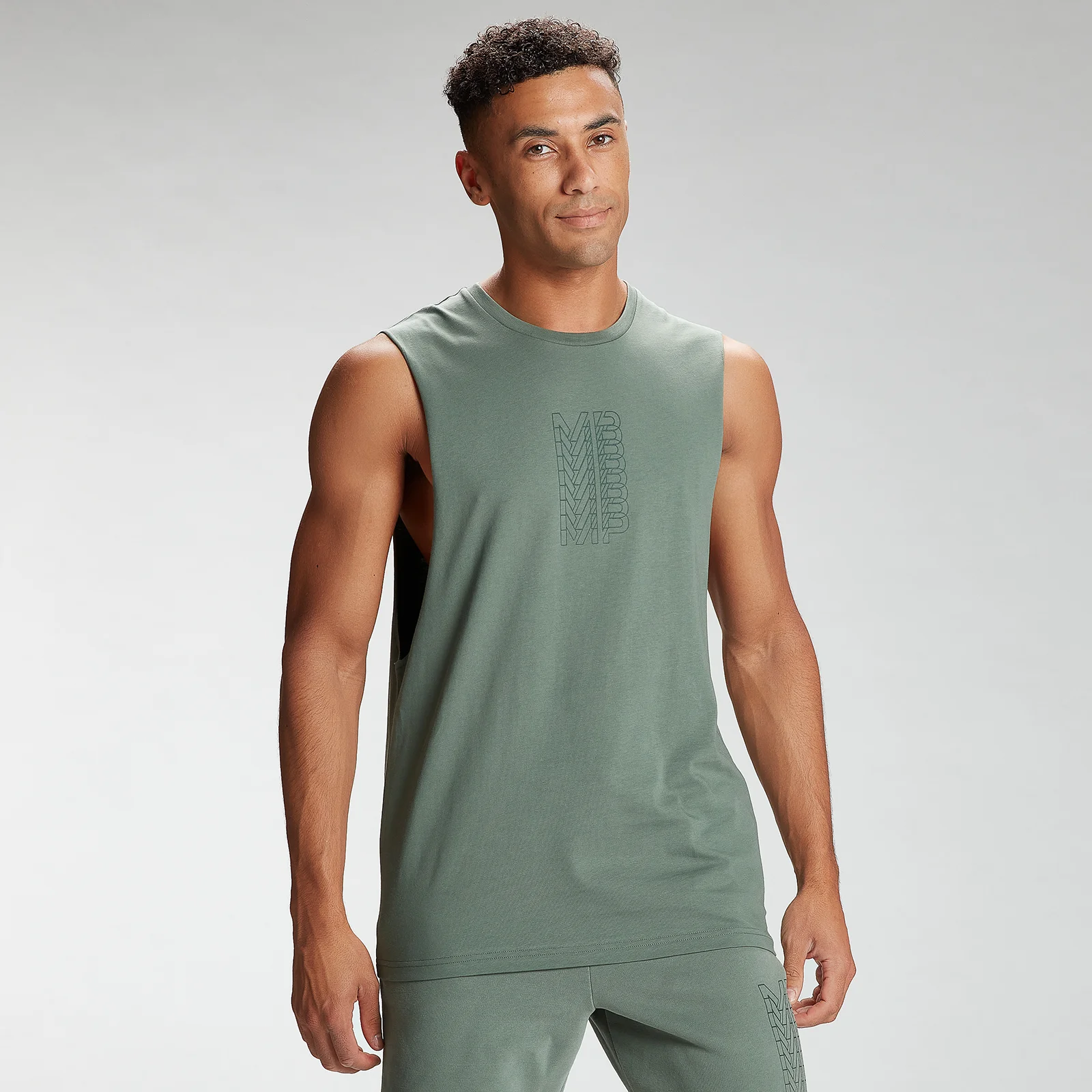 MP Men's Repeat MP Graphic Tank Top - Cactus - XXS Imagen 1