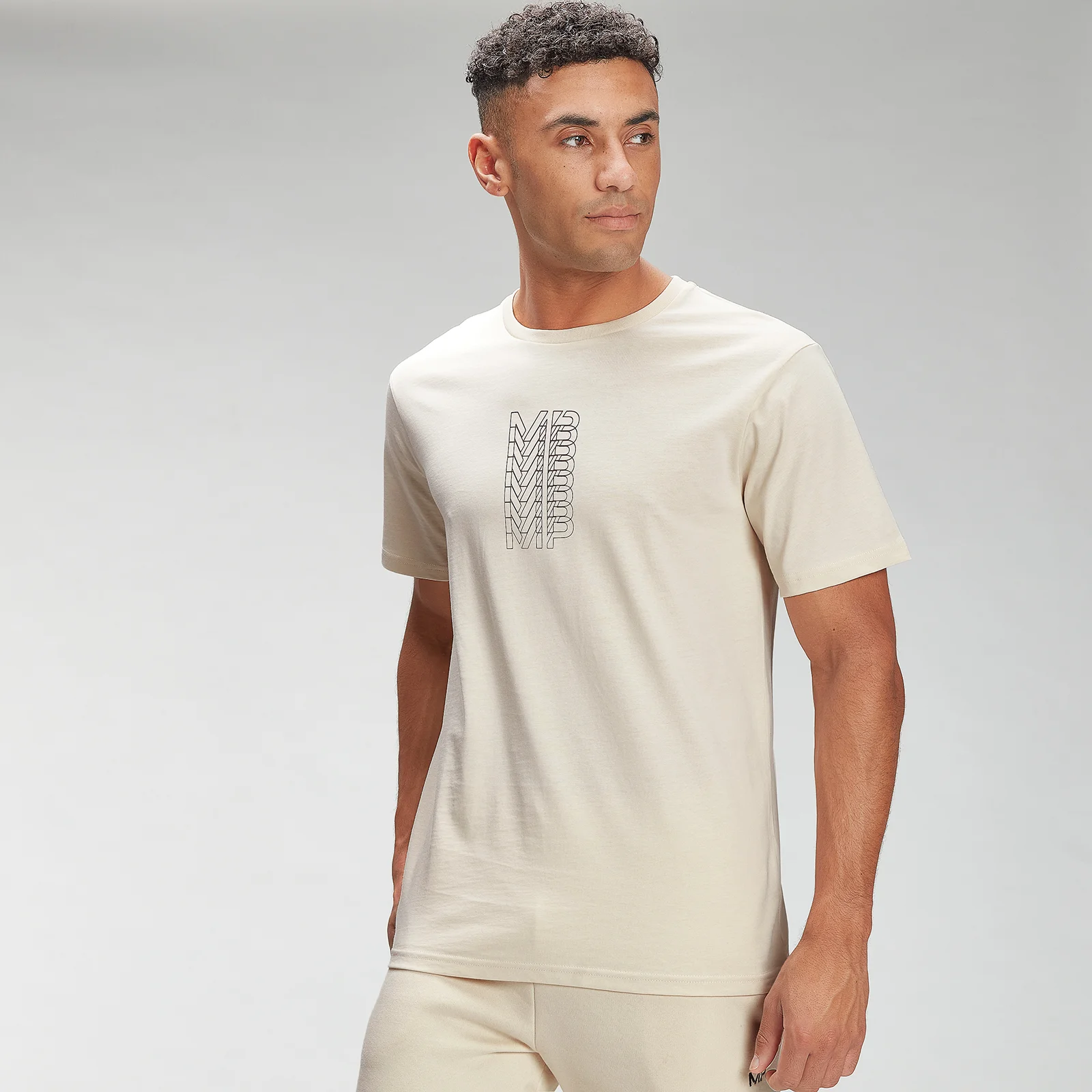 MP Men's Repeat MP Graphic Short Sleeve T-Shirt - Ecru - XXS Imagen 1