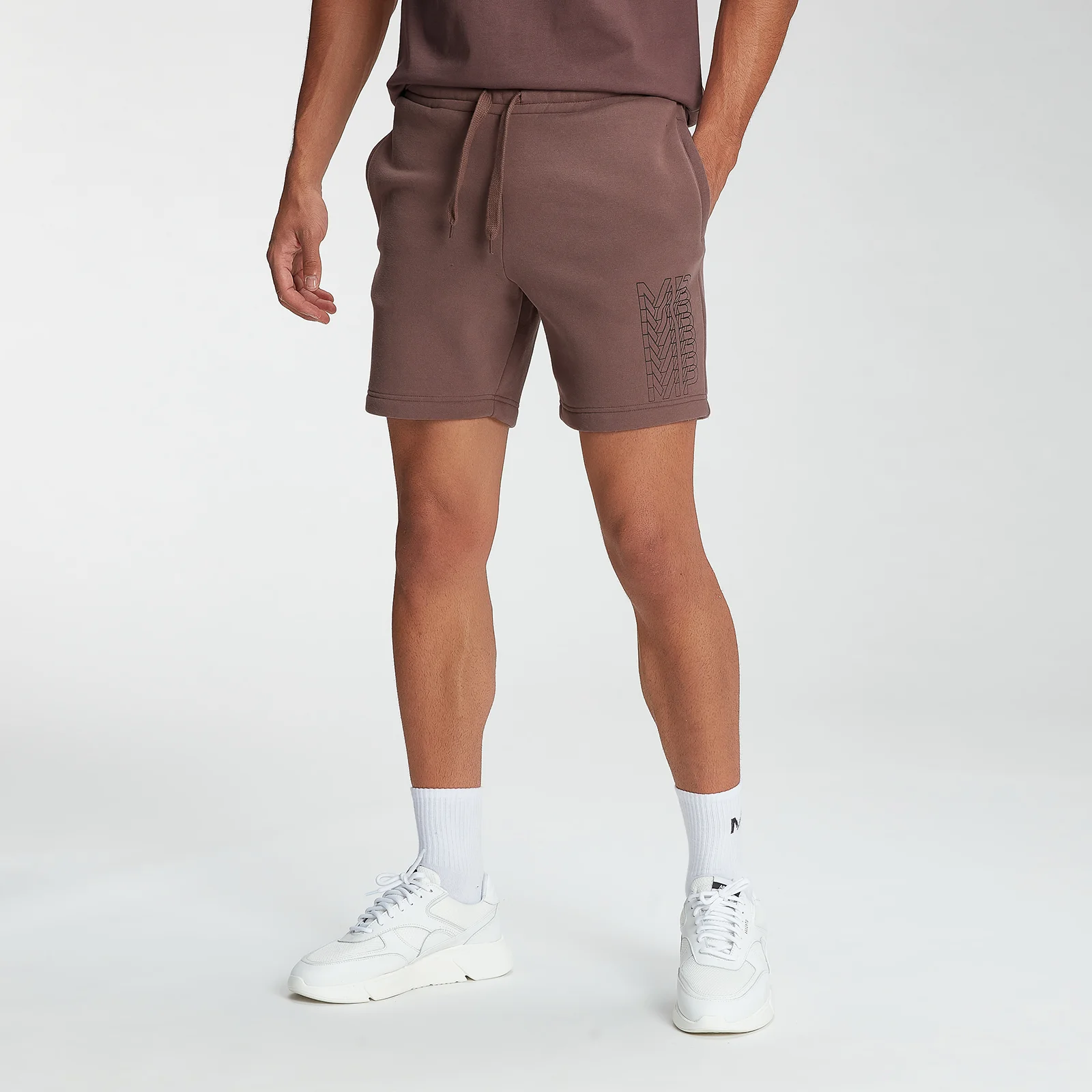 MP Men's Repeat MP Graphic Shorts - Warm Brown - XXS Imagen 1