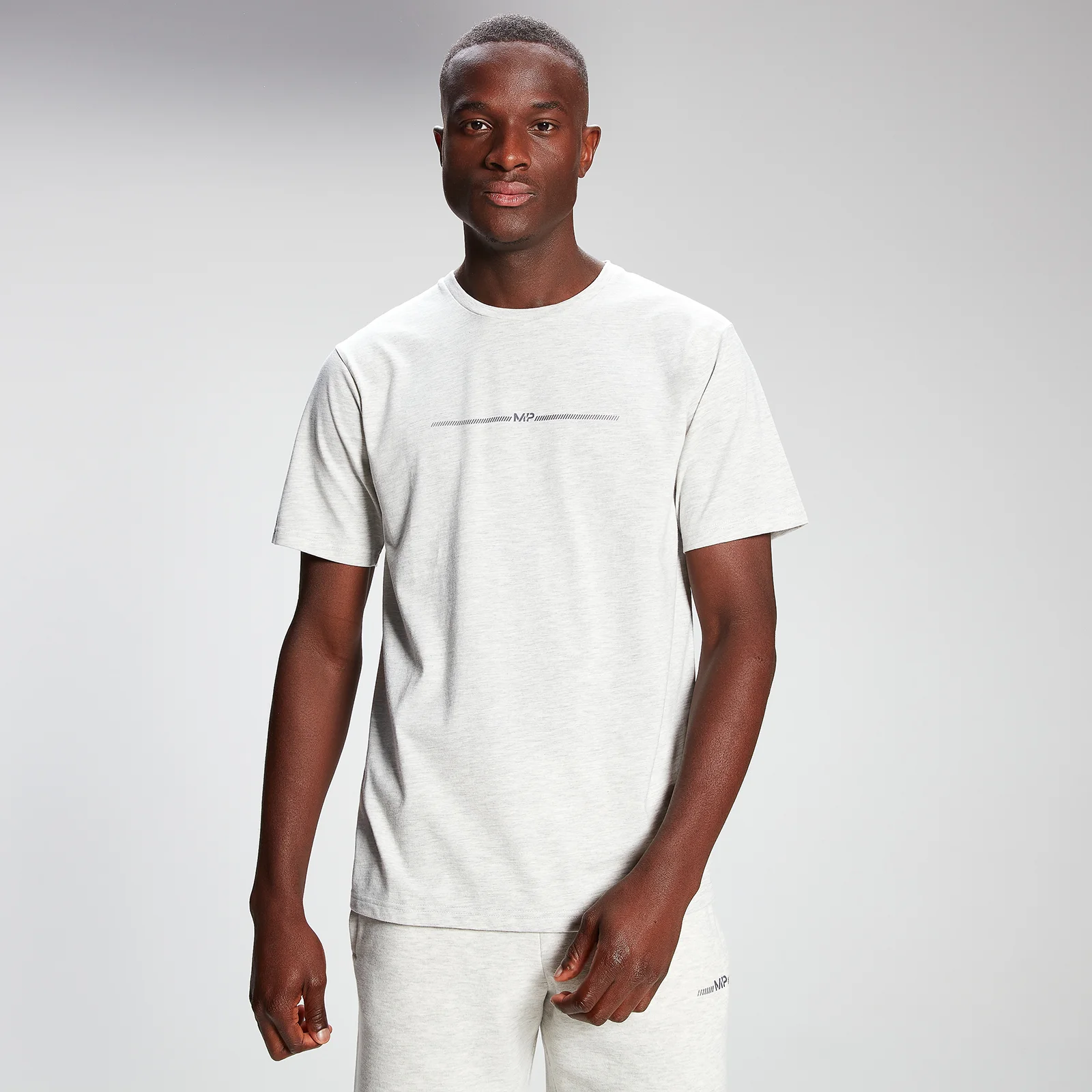 MP Men's Mini Mark Graphic Short Sleeve T-Shirt - Light Grey Marl - XXS Imagen 1