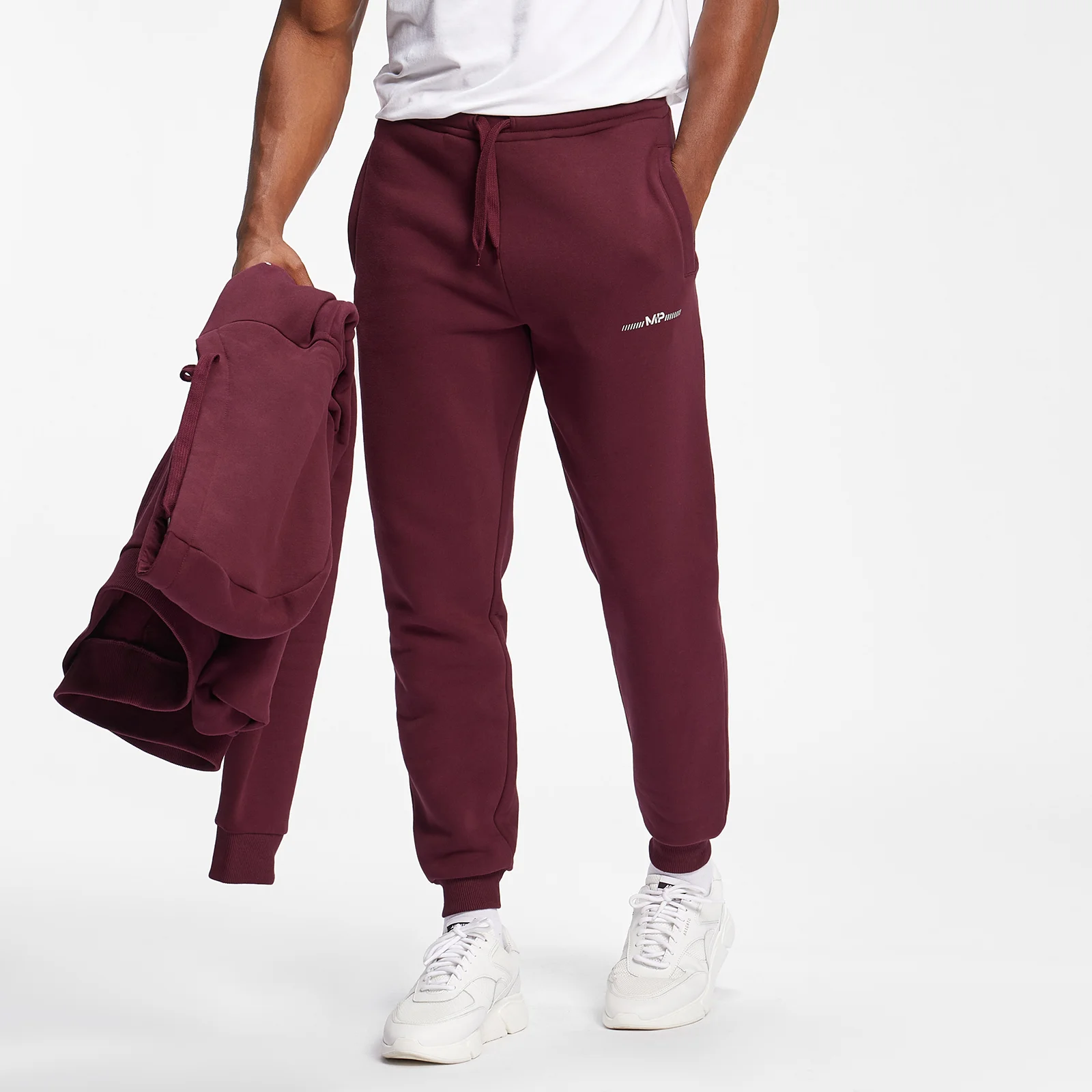 MP Men's Mini Mark Graphic Joggers - Merlot - XXS Imagen 1