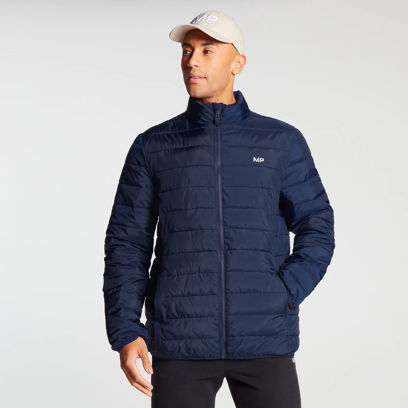 MP Men's Lightweight Packable Puffer Jacket - Navy - XXS Imagen 1