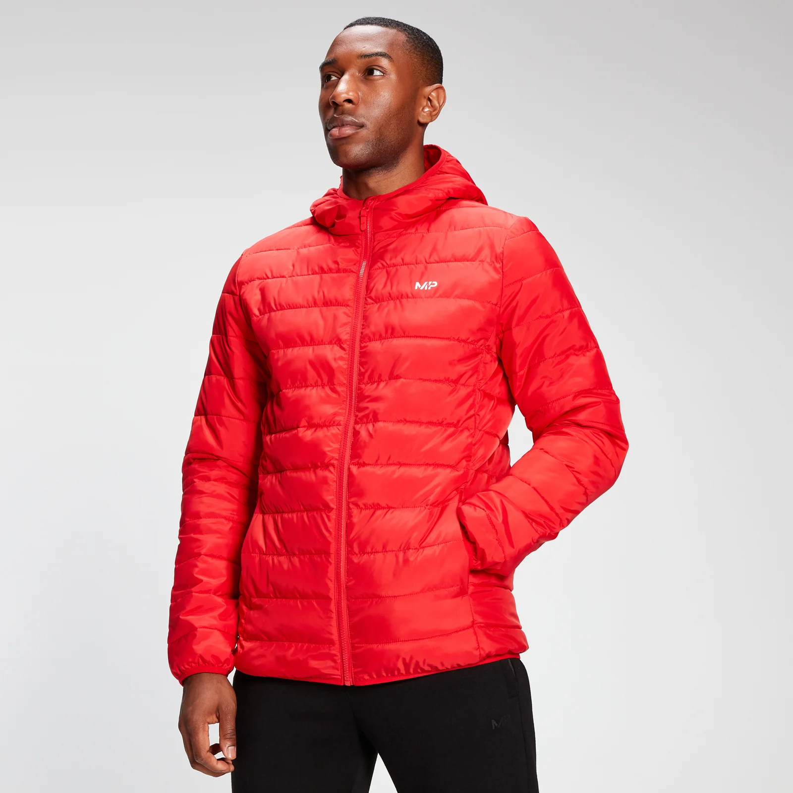 MP Men's Lightweight Hooded Packable Puffer Jacket - Danger - XXS Imagen 1