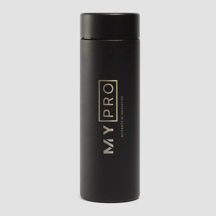 Botella de agua metálica grande de MYPRO - Negro - 750 ml
