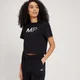 Camiseta corta con estampado gráfico gradual para mujer de MP - Negro