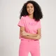 Camiseta corta con estampado gráfico gradual para mujer de MP - Rosa