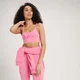 Sujetador deportivo con estampado gráfico gradual para mujer de MP - Rosa