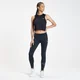 Top corto de entrenamiento Infinity Mark para mujer de MP - Negro