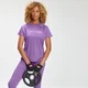 Camiseta de entrenamiento con estampado de grafiti para mujer de MP - Lila intenso