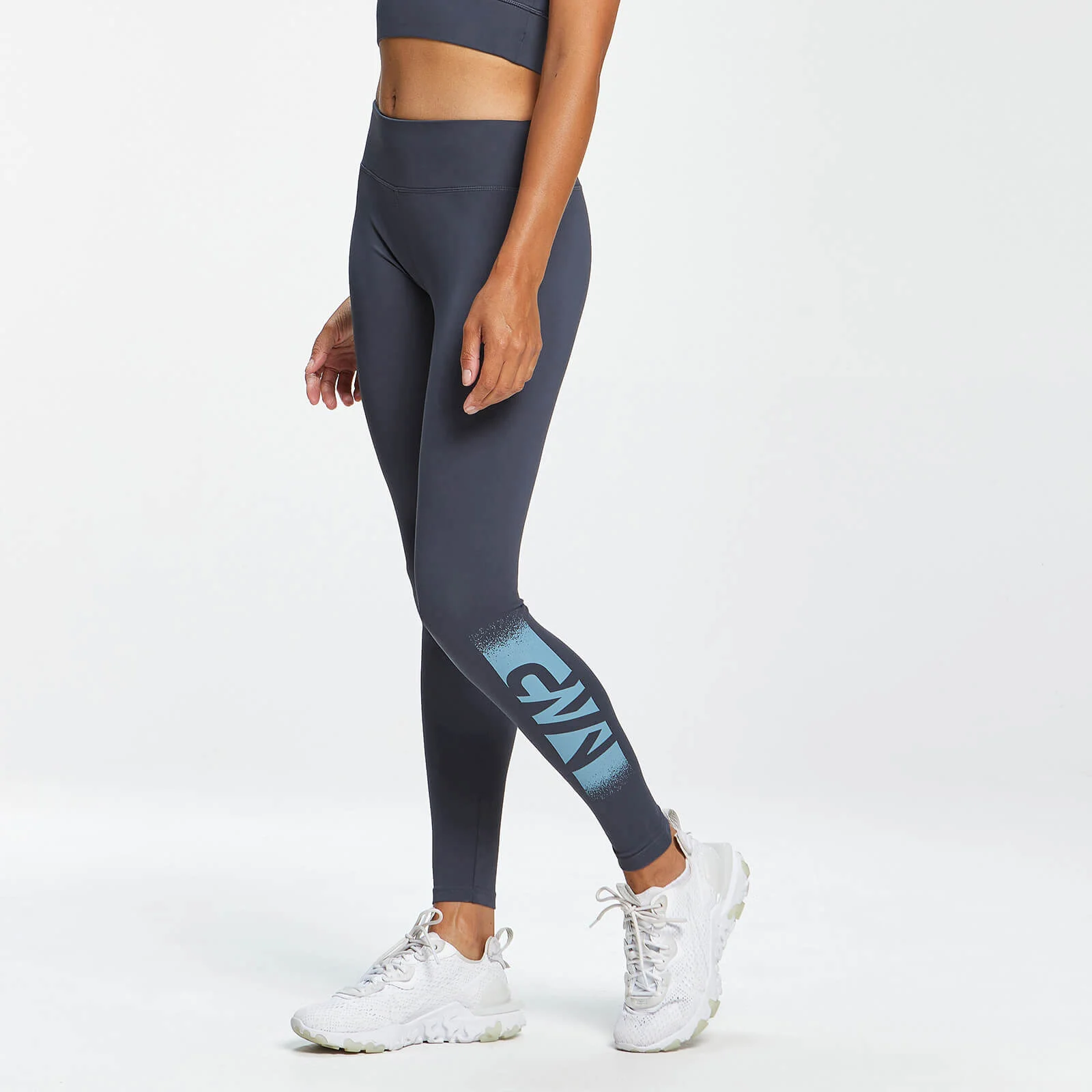 Mallas de entrenamiento con estampado de grafiti para mujer de MP - Grafito - XXS Imagen 1