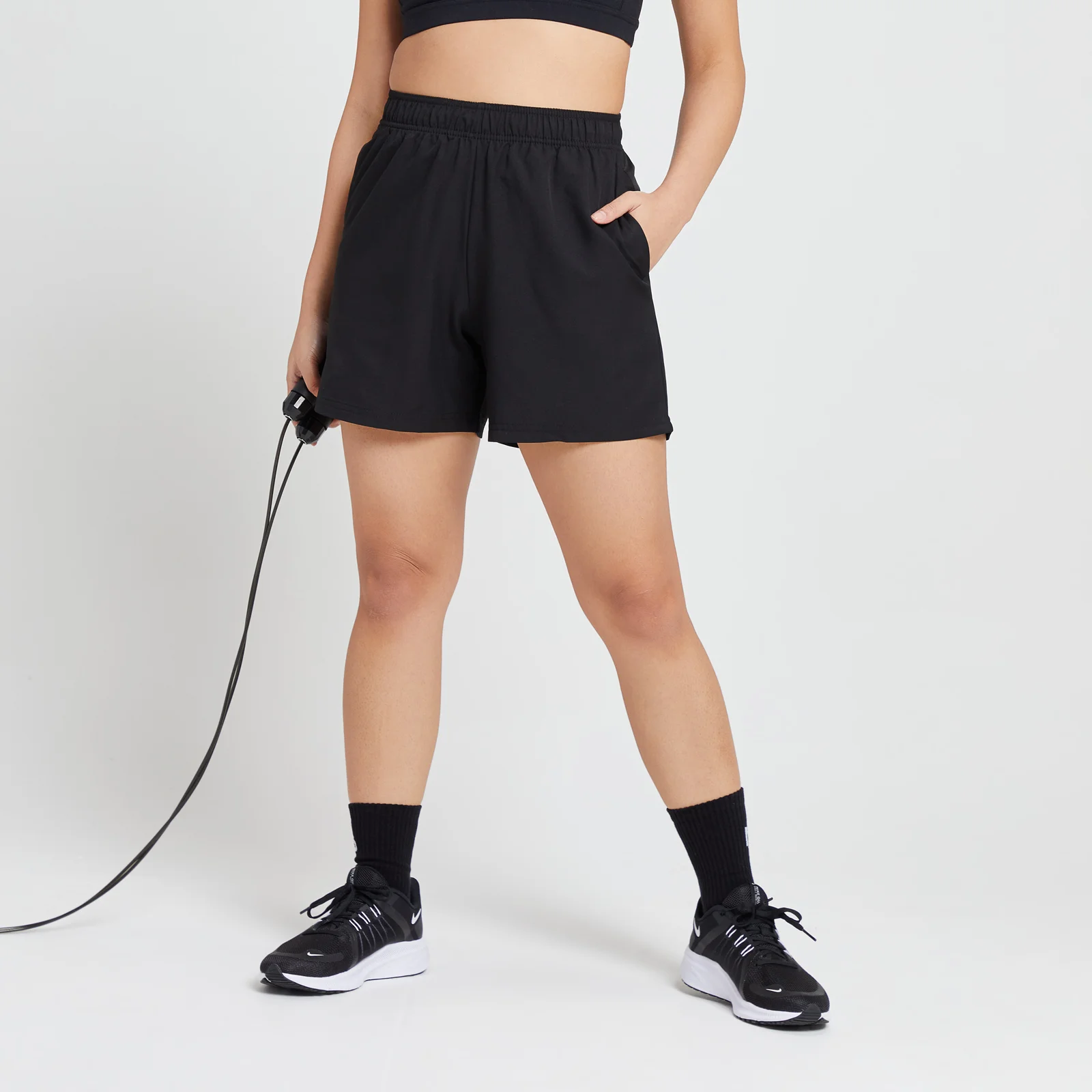 Pantalón corto de entrenamiento con estampado de grafiti para mujer de MP - Negro - XXS Imagen 1
