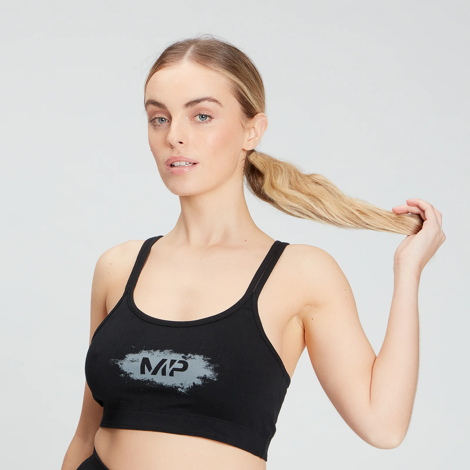 MP Women's Chalk Graphic Sports Bra - Black - XS Imagen 1